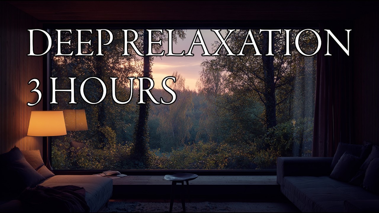 Golden Hour in the Forest 🌅 Sleep BGM | Cozy Lounge Ambient for Deep Rest