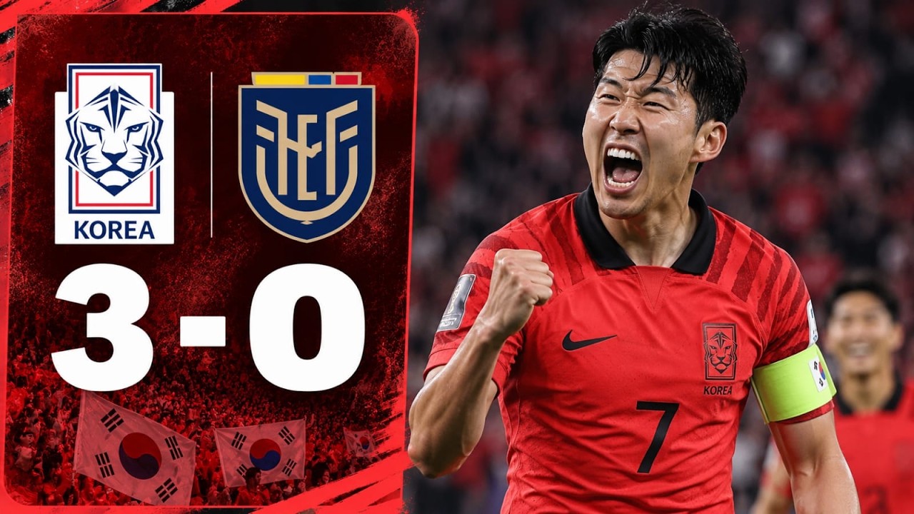 COREA DEL SUR GOLE&Oacute; 3-0 A ECUADOR EN EL DEBUT DE GALLARDO