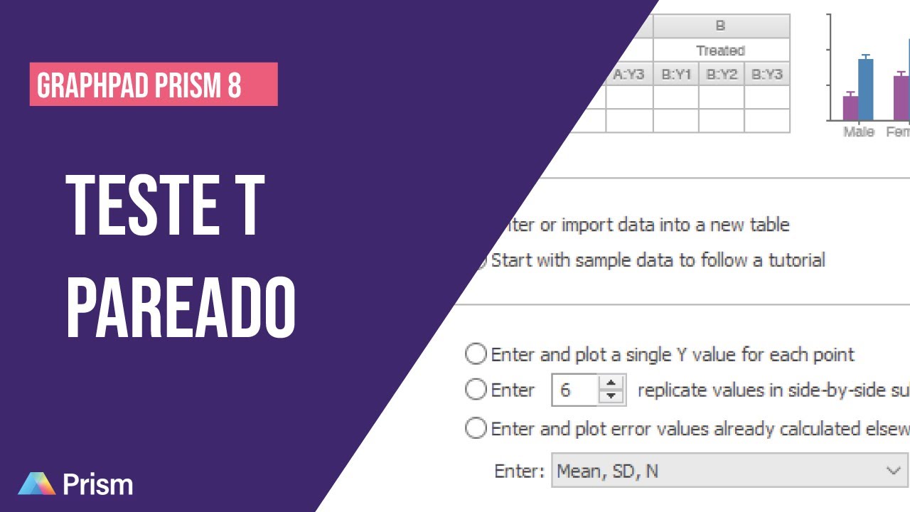 GraphPad Prism | Como fazer um Teste T Pareado?