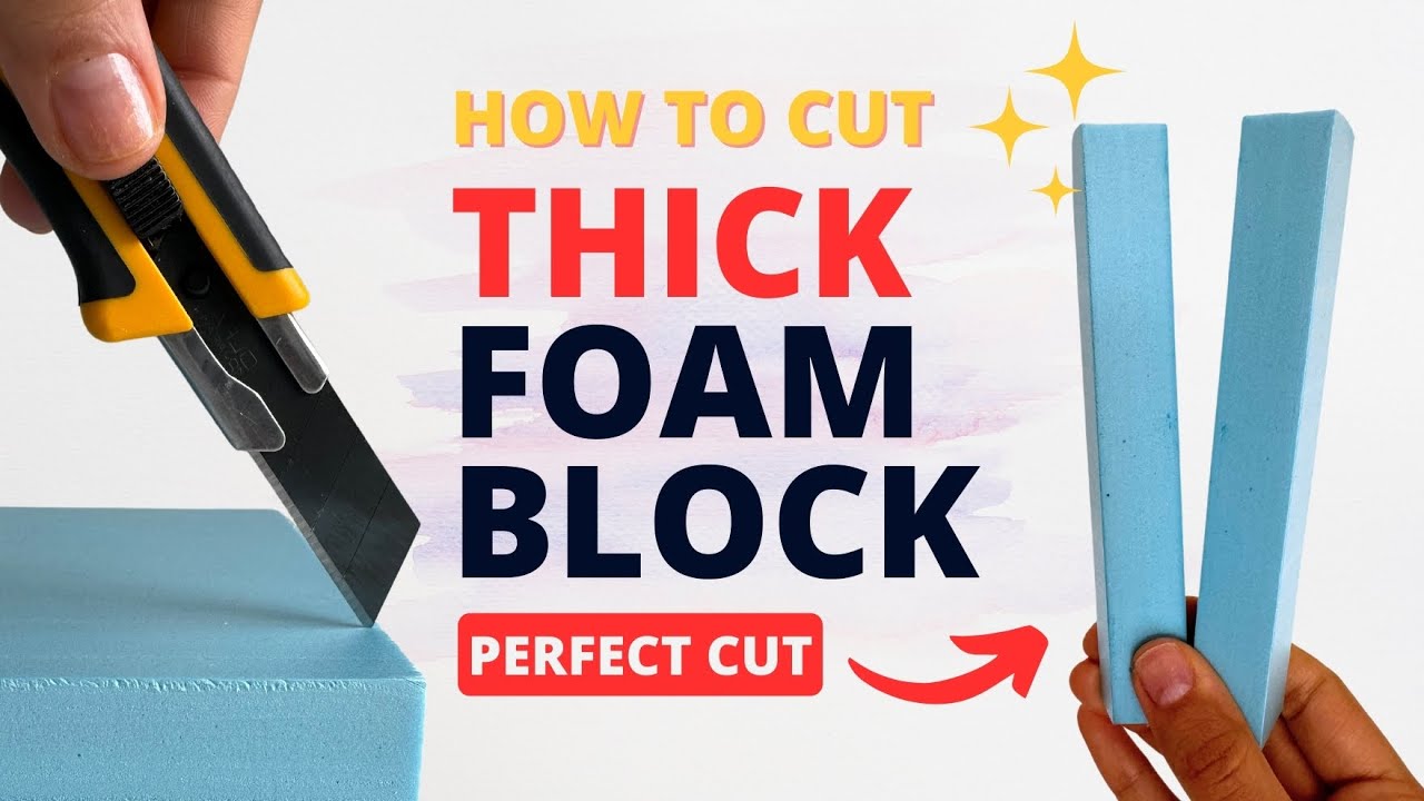 How to neatly cut Foam Blocks | Craft Foam | Styrofoam