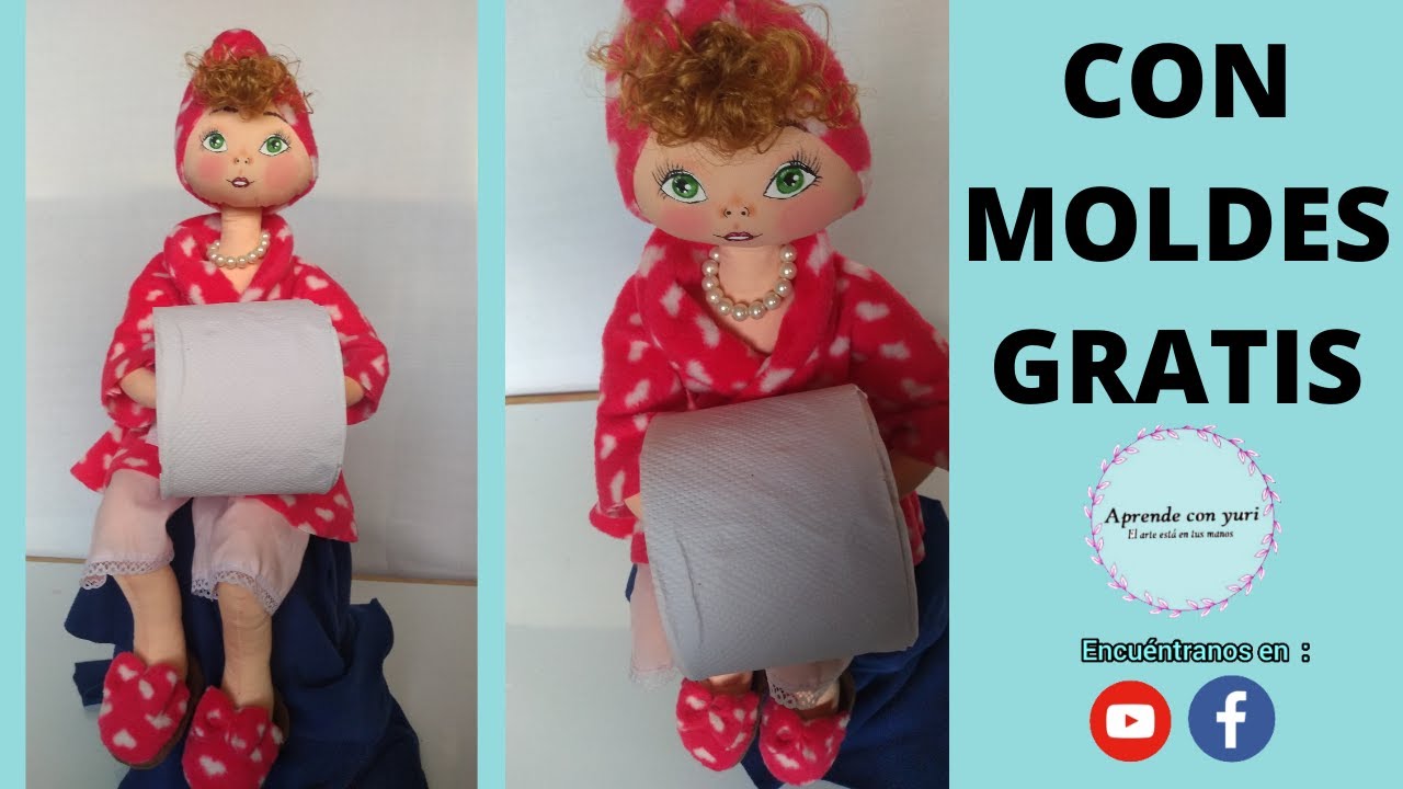 😊Muñequita Portarollo 🧻/Paso a Paso🥰