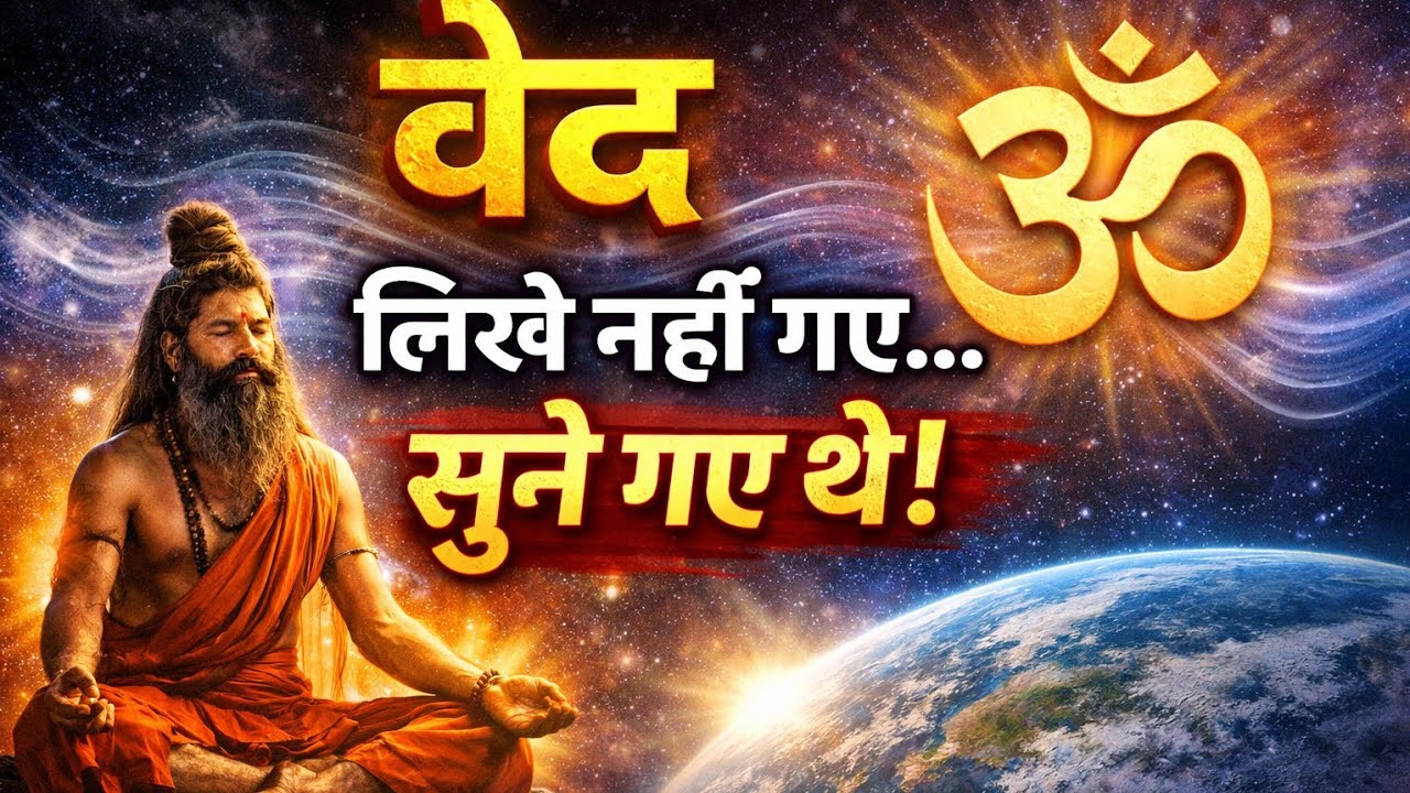 🚩वेद लिखे नहीं गए… सुने गए थे!#Vedas#Rigveda#SanatanDharma#VedicKnowledge जय सनातन | Follow for more