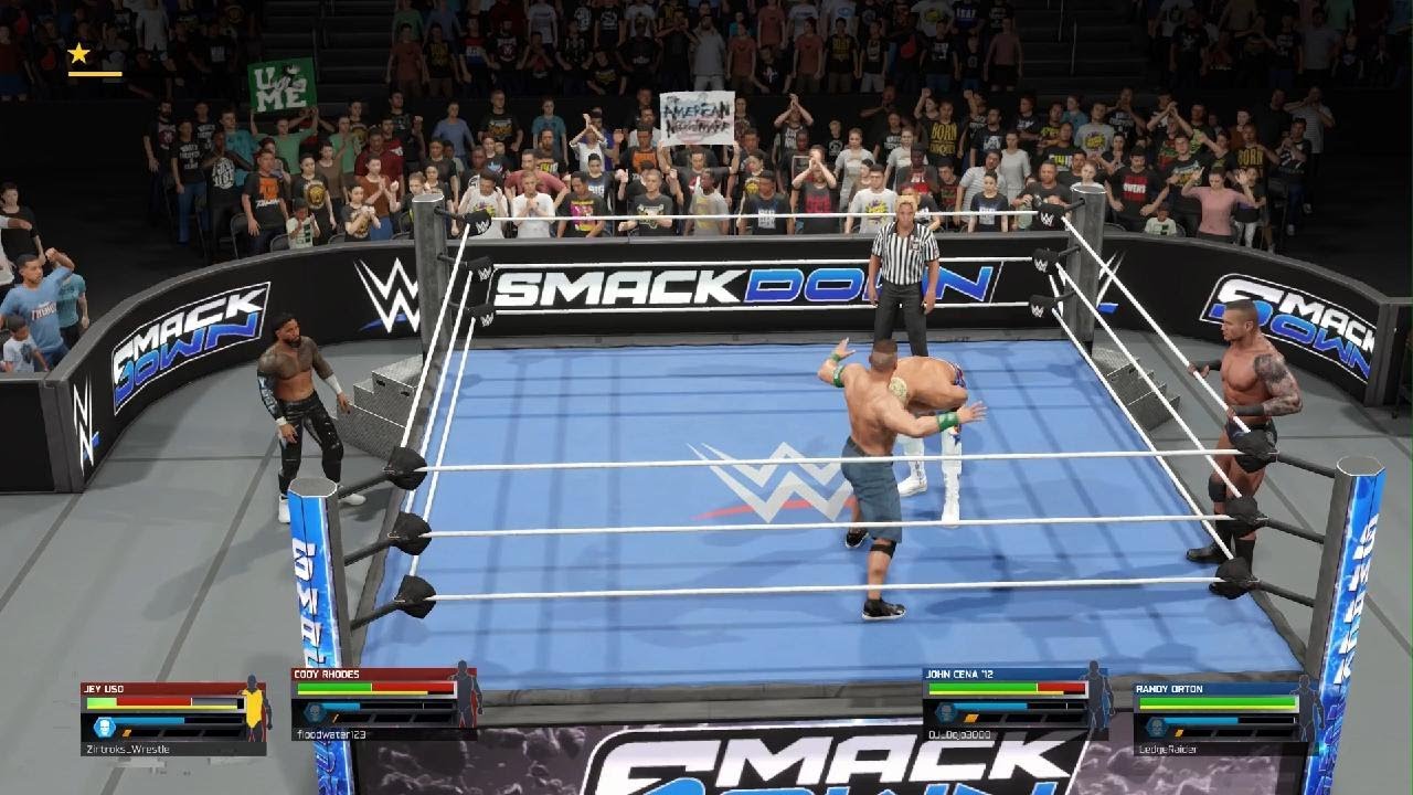 Cody Rhodes & Jey Uso Vs John Cena & Randy Orton Rvs Smackdown tag title match