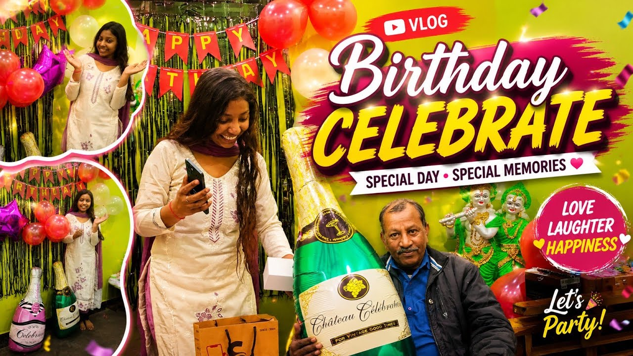 Shivani Didi ka birthday 🥳 #happybirthday #birthday #familyvlog #athome #gift #celebration #viral 