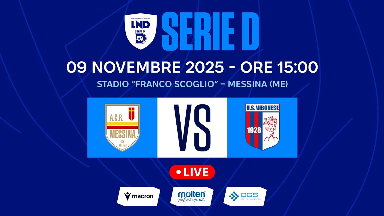 SERIE D 2025-2026 | MESSINA VS VIBONESE | LIVE