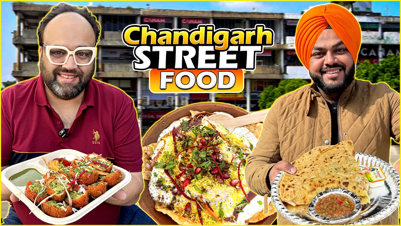Street Food Chandigarh | XXL Aloo Parantha, Unlimited Thali, Thakur Ji Chaat, Polka Swiss Rolls