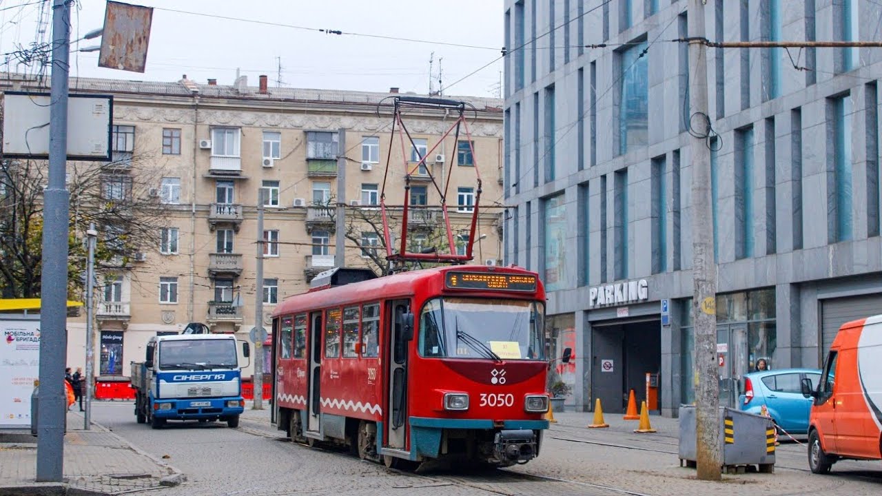 Вечерняя поездка в трамвае 
