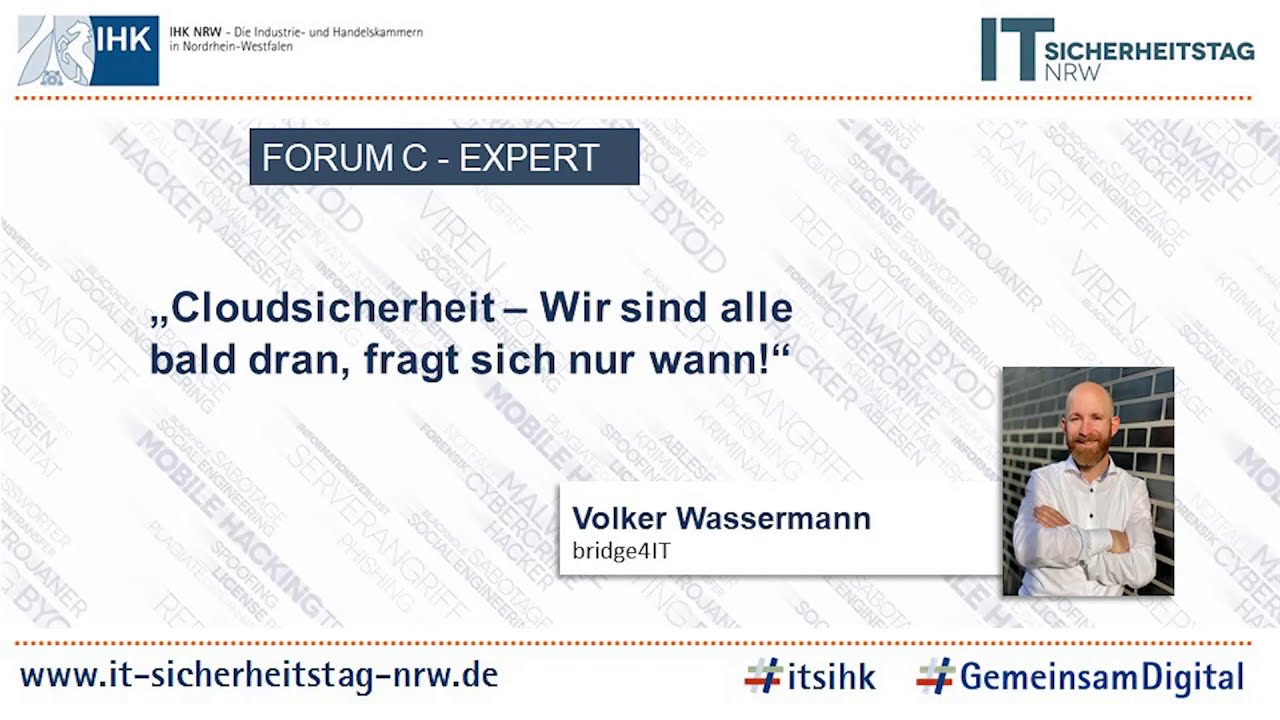 Cloudsicherheit – Wir sind alle bald dran, fragt sich nur wann!