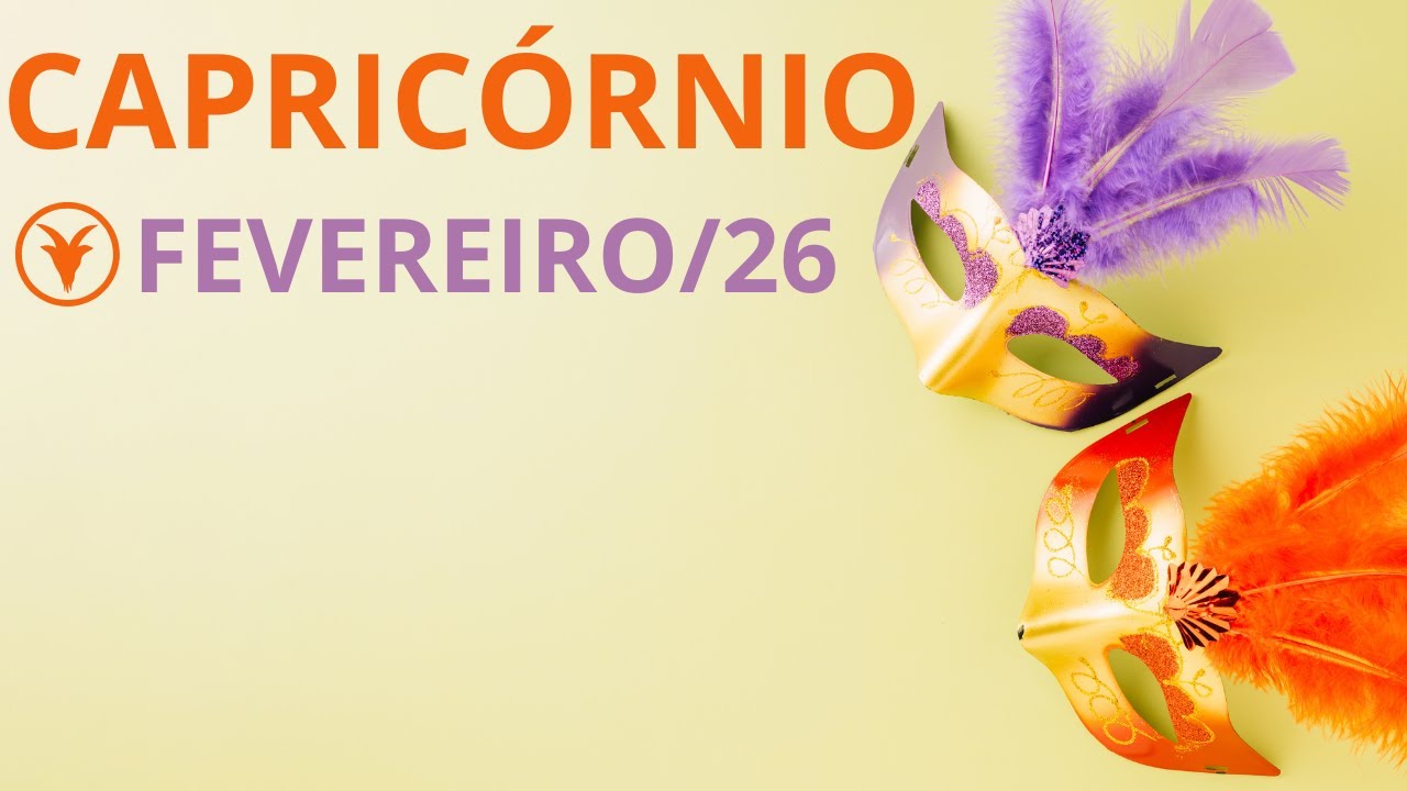 CAPRICÓRNIO ♑️ - 02/26 - QUE TIRAGEM ! LIBERTAÇÃO & SUPERAÇÃO ! VITÓRIAS ! BOAS NOVAS CHEGANDO !