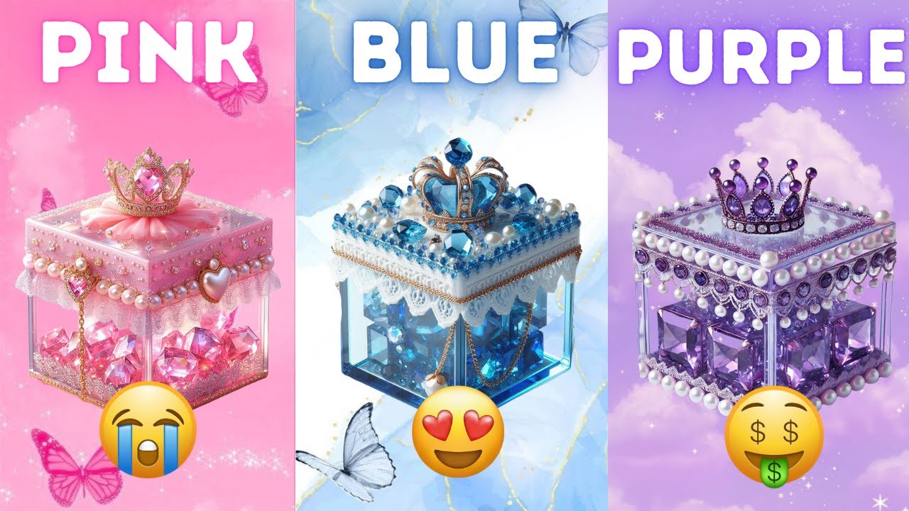 Выберите свою подарочную коробку 🎁 Розовую 💖 Голубую 💙 или Фиолетовую 💜 | Сюрприз-челлендж | Викт...
