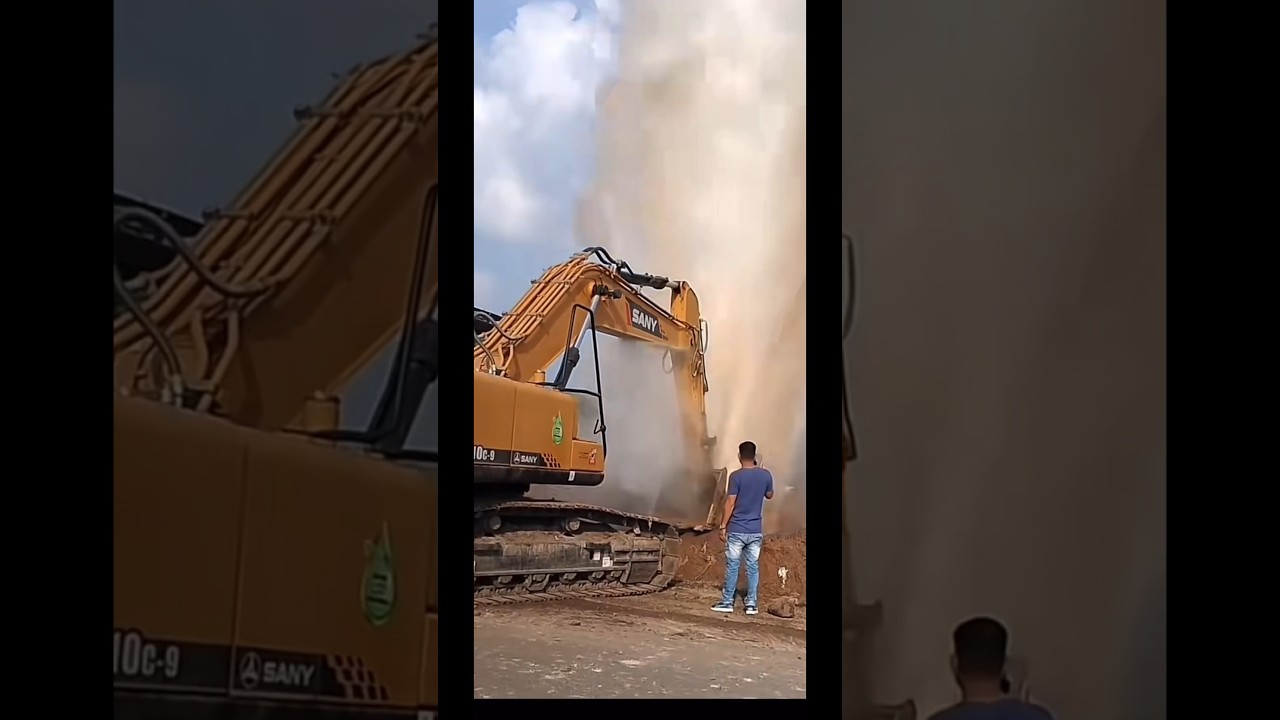 High pressure water pipe burst#shorts