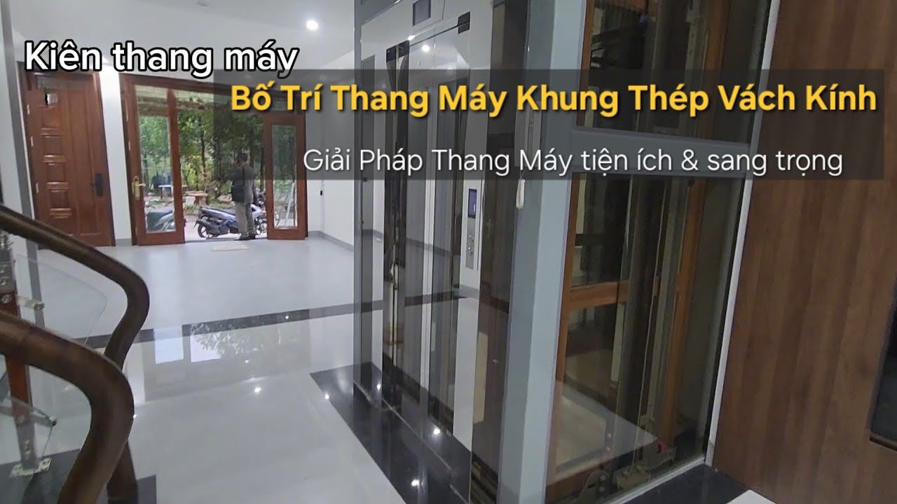 Giải Pháp Thang Máy Cho Nhà Phố: Khung Thép Vách Kính – Bố Trí Đối Diện Thang Bộ!”
