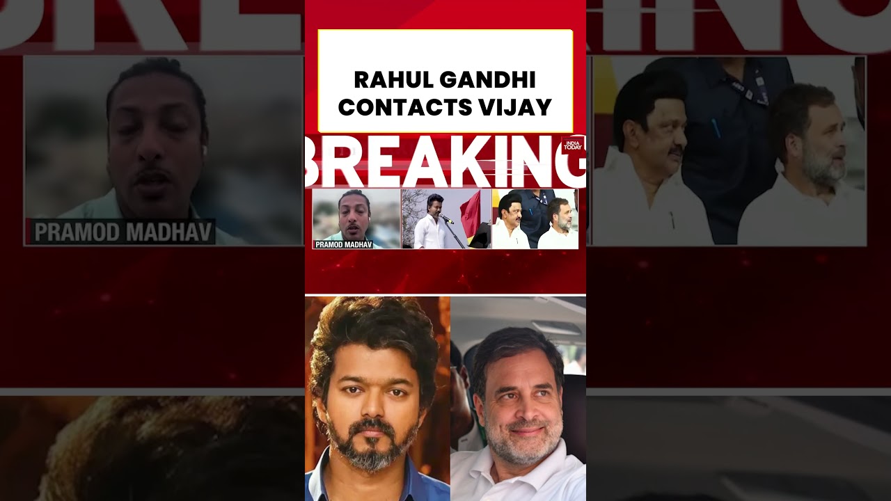 #vijay #rahulgandhi Rahul Reaches Out to Vijay: DMK Alliance Crack?