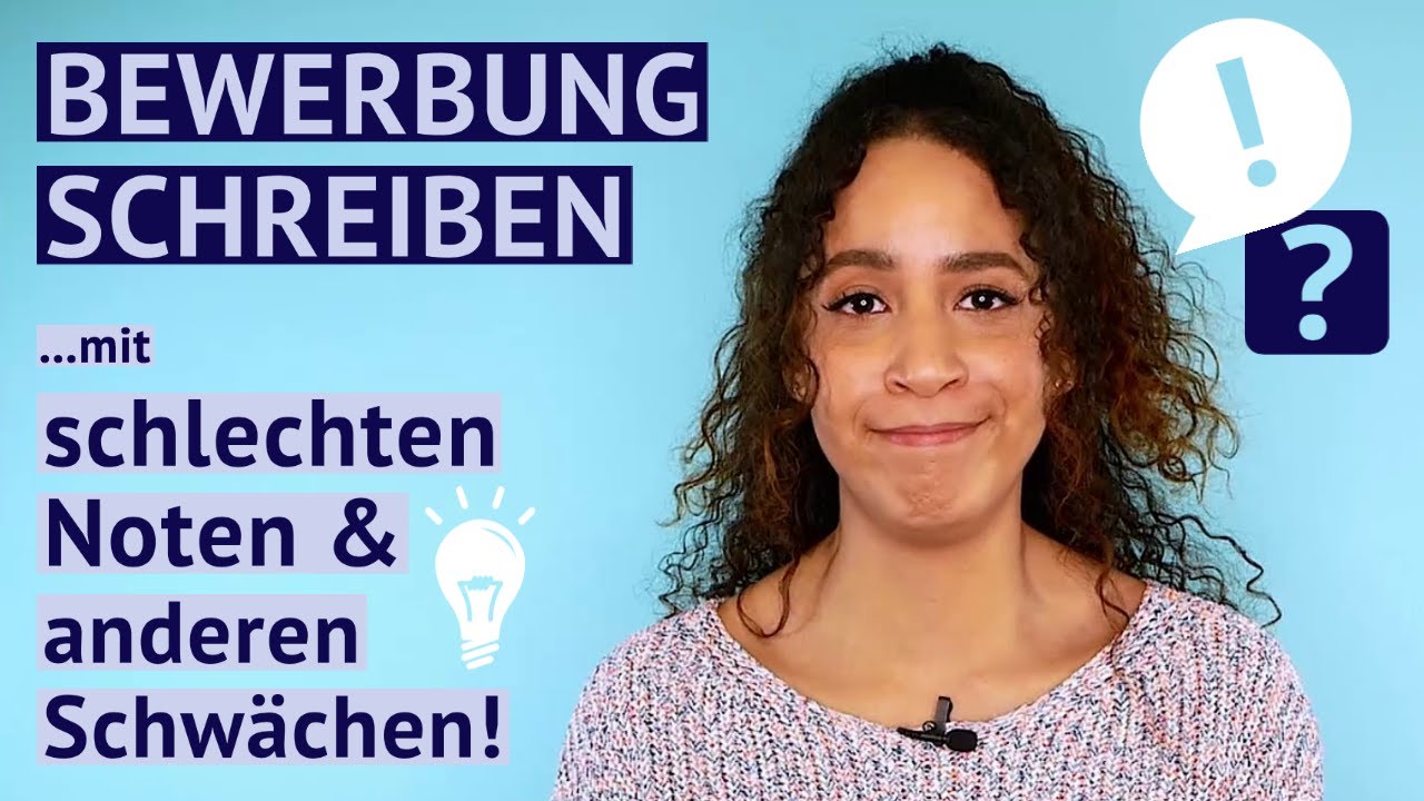 Bewerbungsschreiben mit schlechten Noten und anderen Schwächen #bewerbung