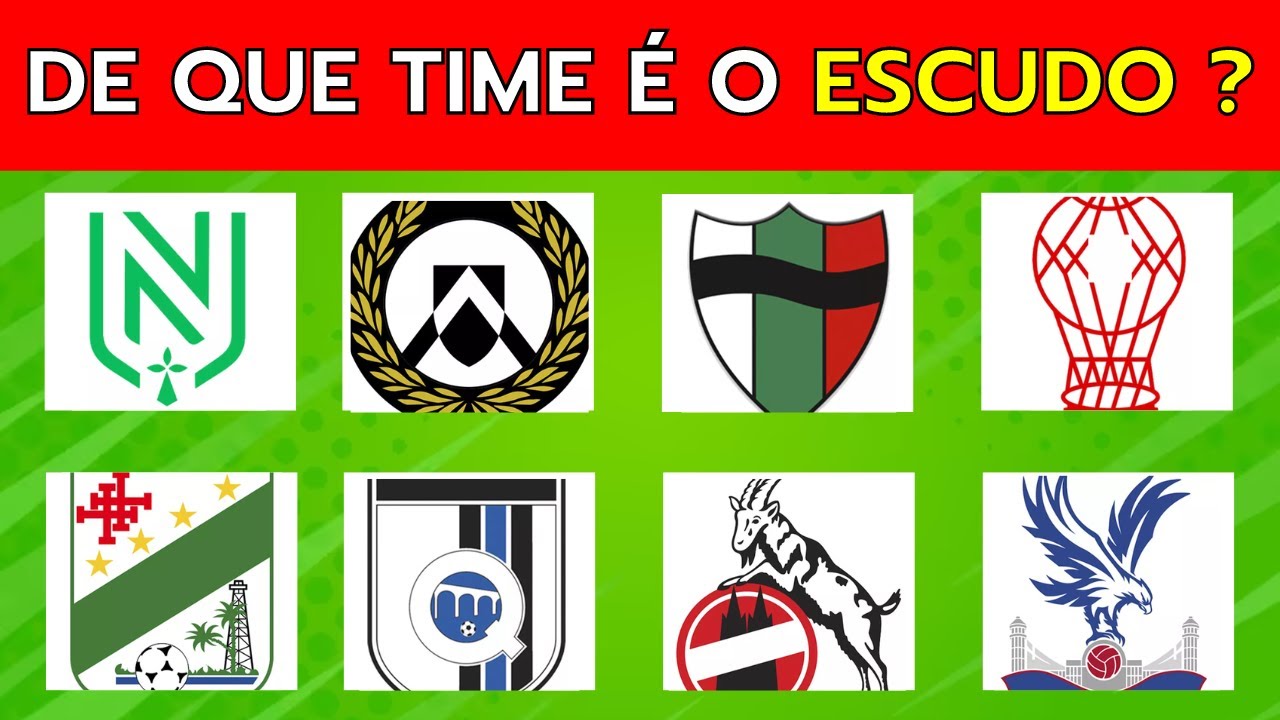 Adivinhe o escudo do time | Quiz Futebol Difícil ⚽