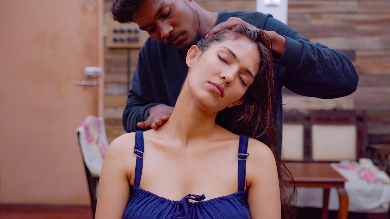 Long Hair Relaxing Head Massage ASMR for Deep Sleep | Indian Massage