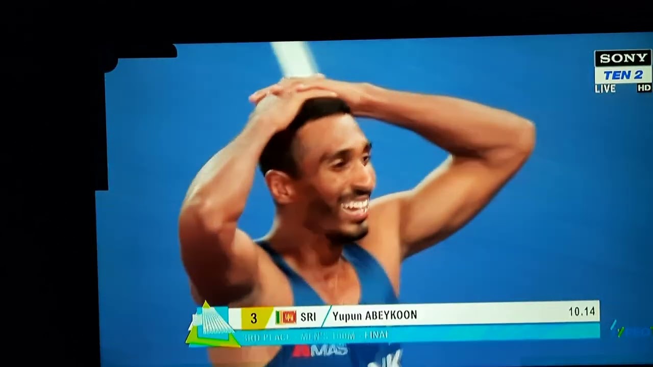 yupun abeykoon Bronze medle 100m/ commenwelth Game 2022