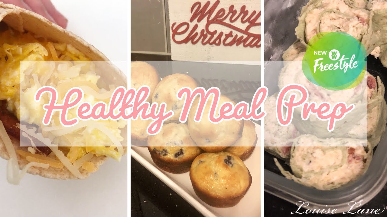 HEALTHY MEAL PREP | WW FREESTYLE | BREAKFAST TACOS, BLUEBERRY MUFFINS, CHICKEN ROLL UPS 2 WAYS!