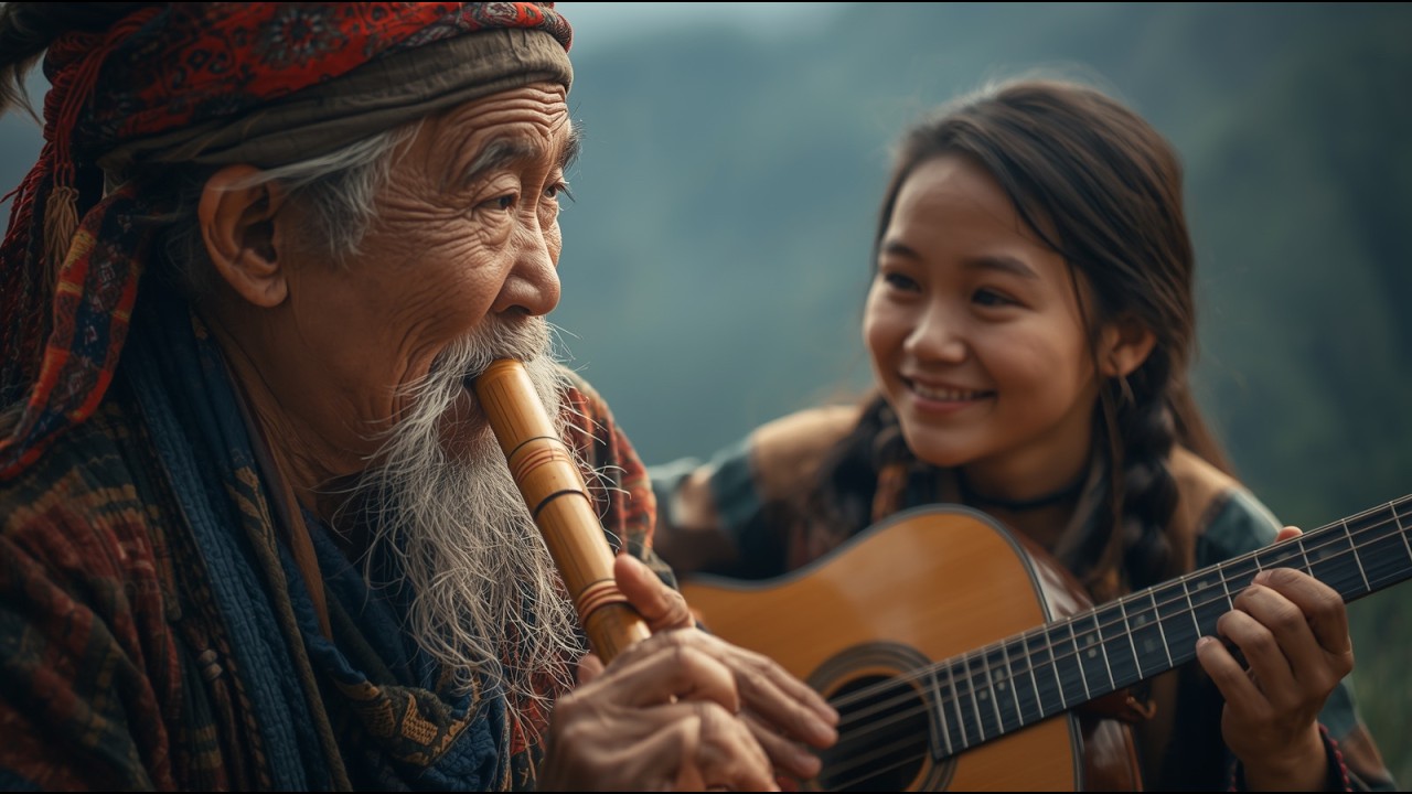 Música Andina Profunda: Quena Contemplativa al Atardecer | Tono Ancestral de las Ruinas Incas