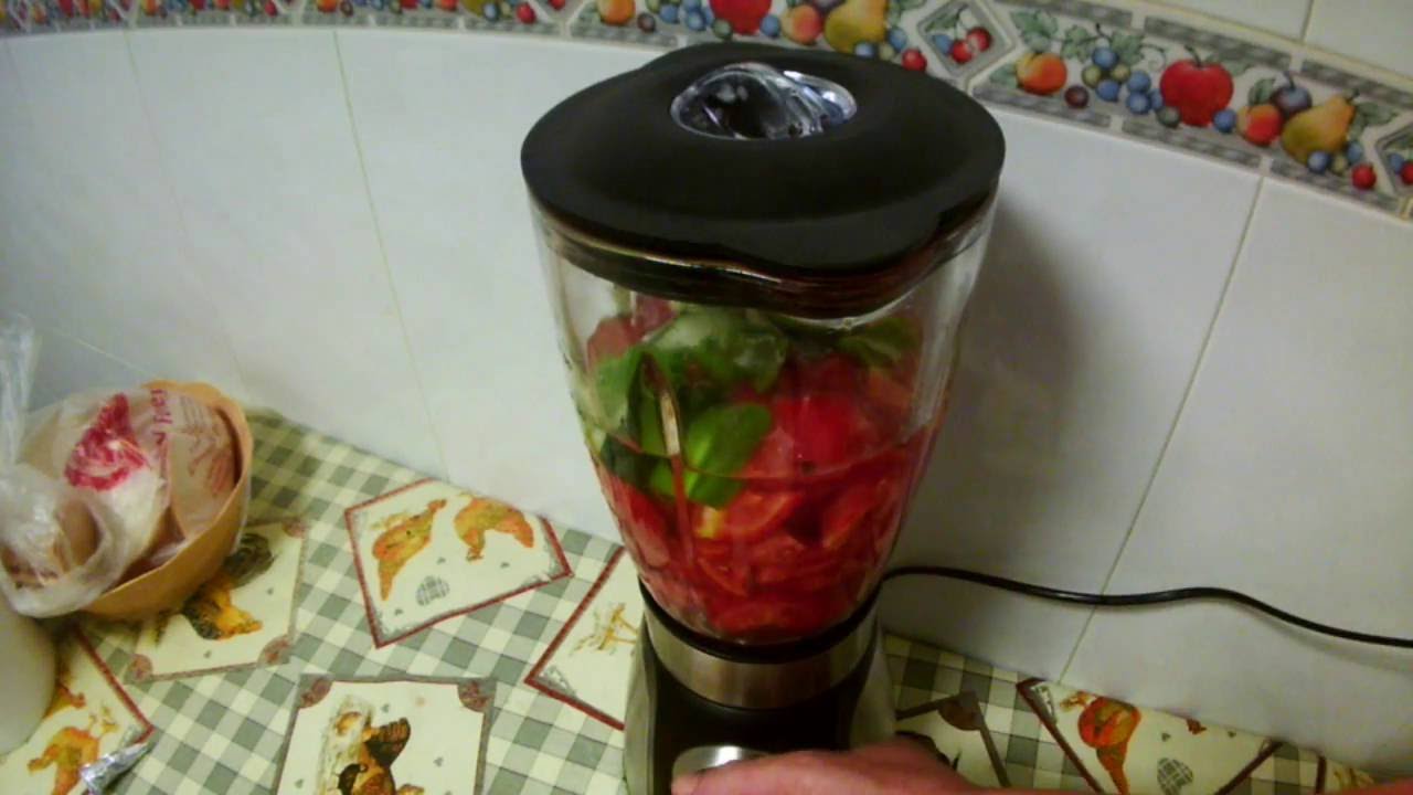 receta de gazpacho Light  para  regimen
