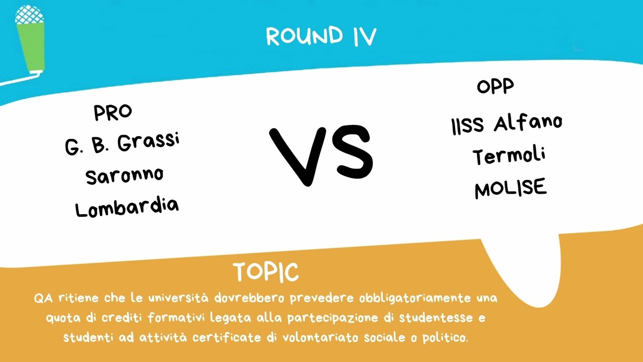 Round 4 Liceo G.B. Grassi (Lombardia) VS IISS Alfano (Molise) - Sez. Italiano - CND 2025