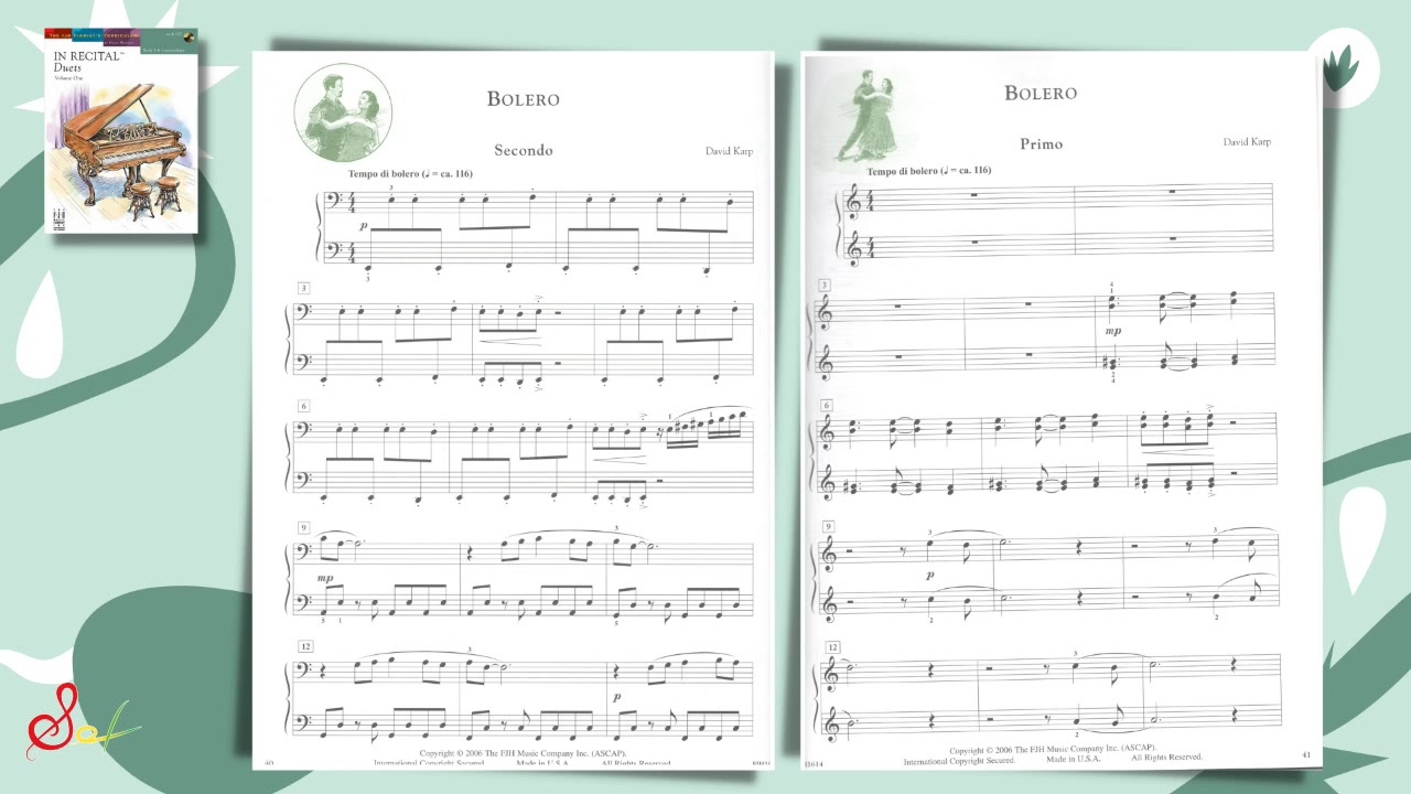 In Recital Duets Book 5 -  Bolero