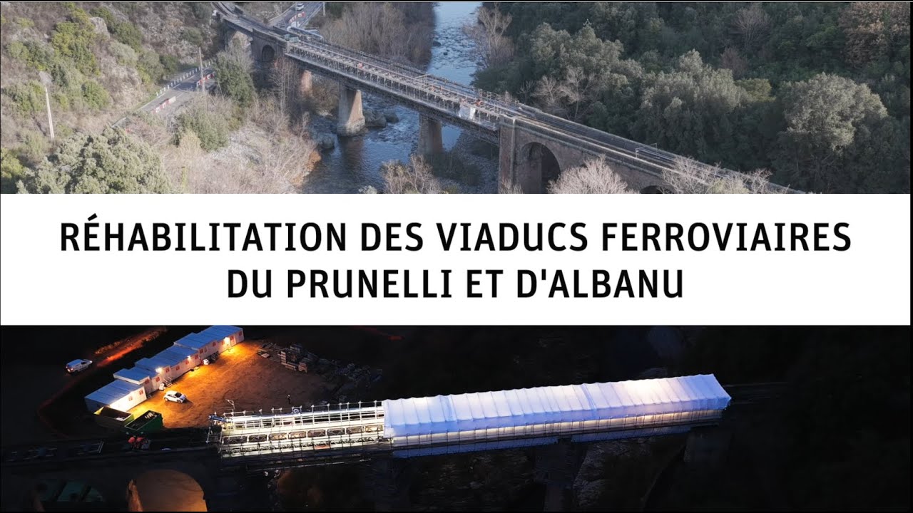 Réhabilitation des viaducs ferroviaires Prunelli et Albanu en Corse