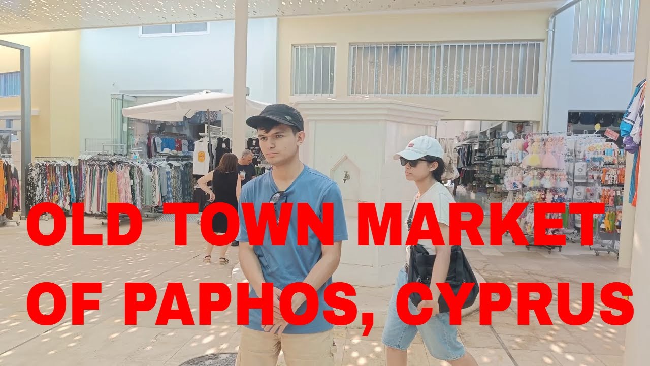OLD TOWN  MARKET OF PAPHOS, CYPRUS.