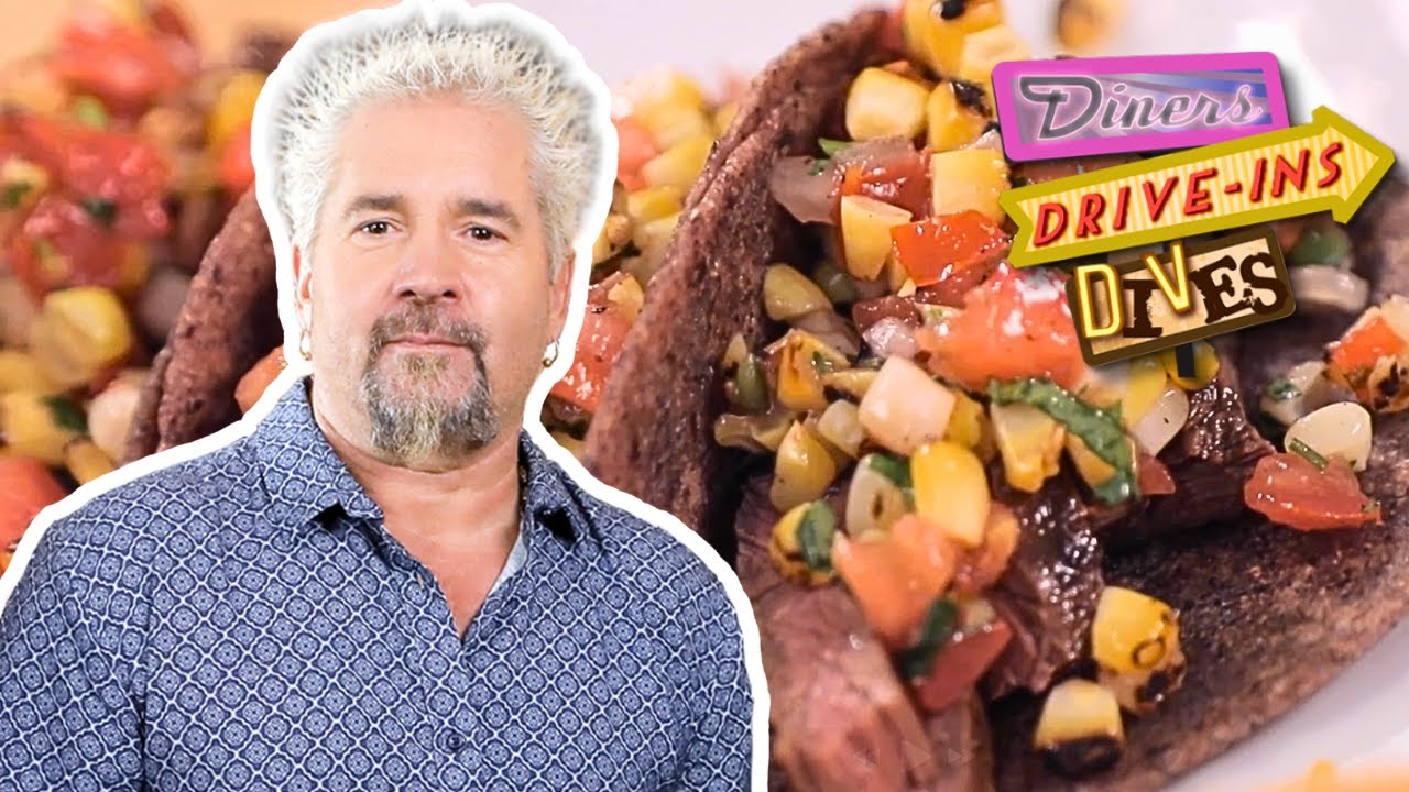 Guy Fieri Goes All In on Aspen Tacos 🌮 | Diners, Drive-Ins and Dives | Food Network
