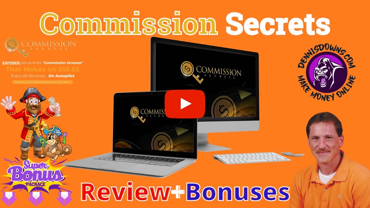 Commission Secrets Review-🎁8 FULL FUNNEL COMMISSION SECRETS BONUSES🎁 Make Money Online As A Beginner