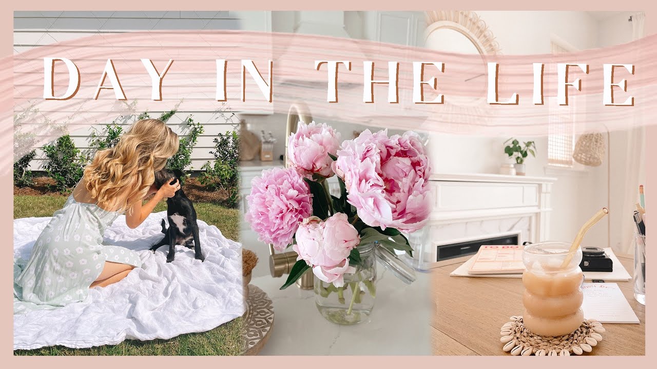DAY IN THE LIFE | home haul, tidying, cooking a cozy meal, & getting work done ✨
