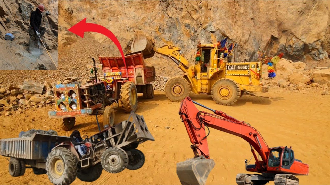 Crushed stone market sargodha🇵🇰|Jaw crusher |Construction Material | Darilling in mountains