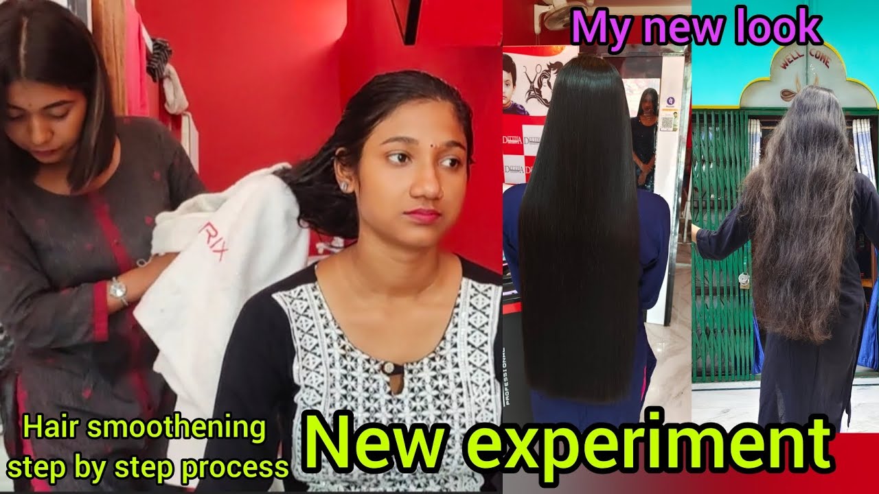 L'Oreal hair smoothing - my hair transformation - wating for my New look 🤩 step by step process