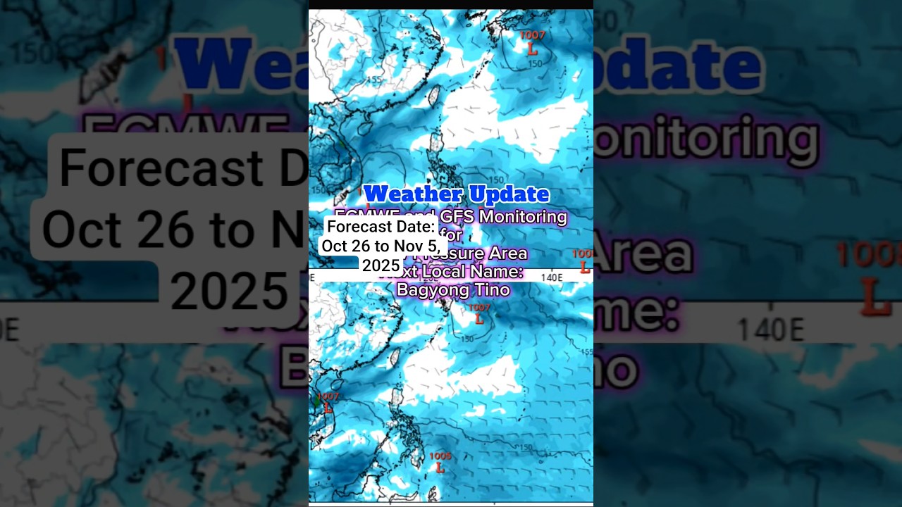 Potential na Bagyong Tino (Low Pressure Area Update) - October 26, 2025 #bagyo #typhoon #lpa