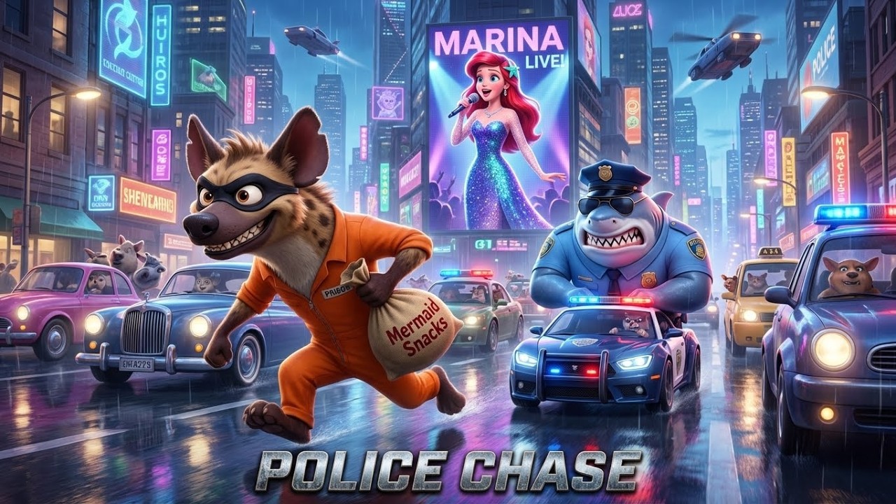 Marina the Pop Star Mermaid Performs LIVE! 🎤🧜‍♀️ Zootopia Stadium | Funny Zig & Sharko Animation