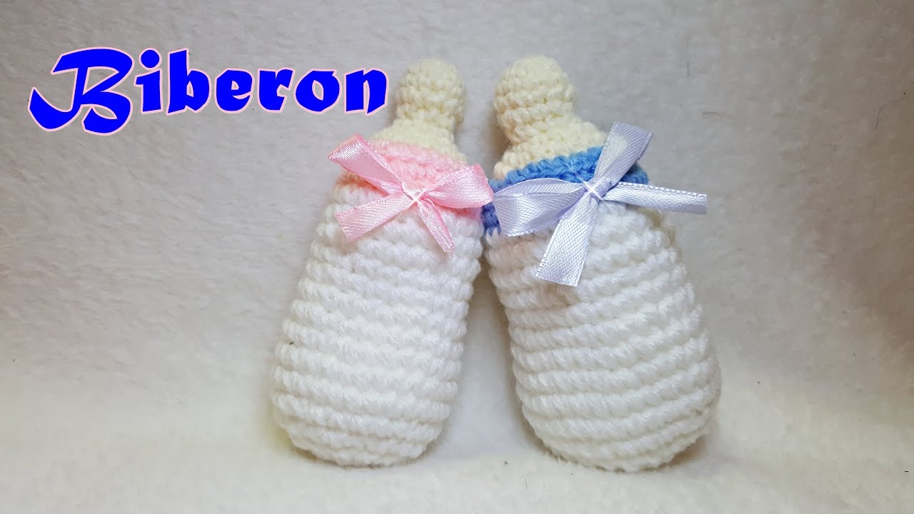 Biberon all'uncinetto - Tutorial idea Bomboniera nascita/Battesimo - Crochet baby bottle
