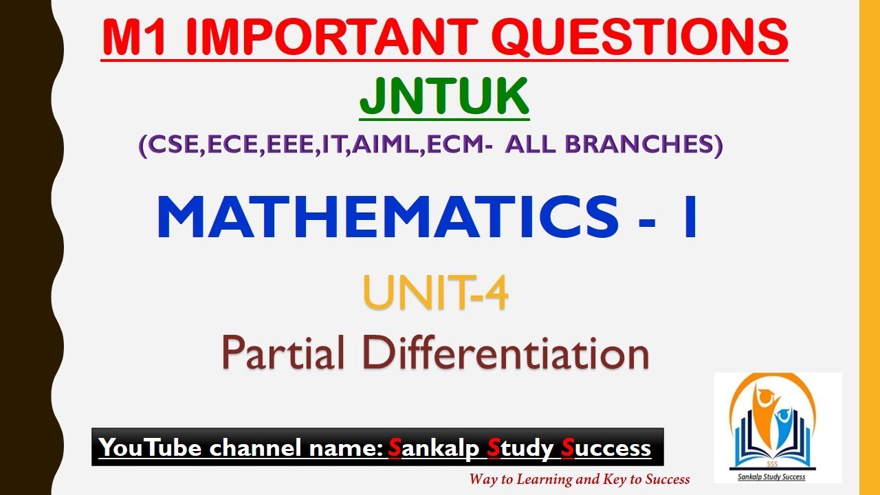 M1 || Engineering Calculus || Important questions || UNIT 4 || JNTUK