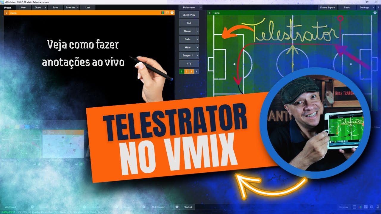 TELESTRATOR NO VMIX: Como Fazer Anotações Ao Vivo de Forma Simples