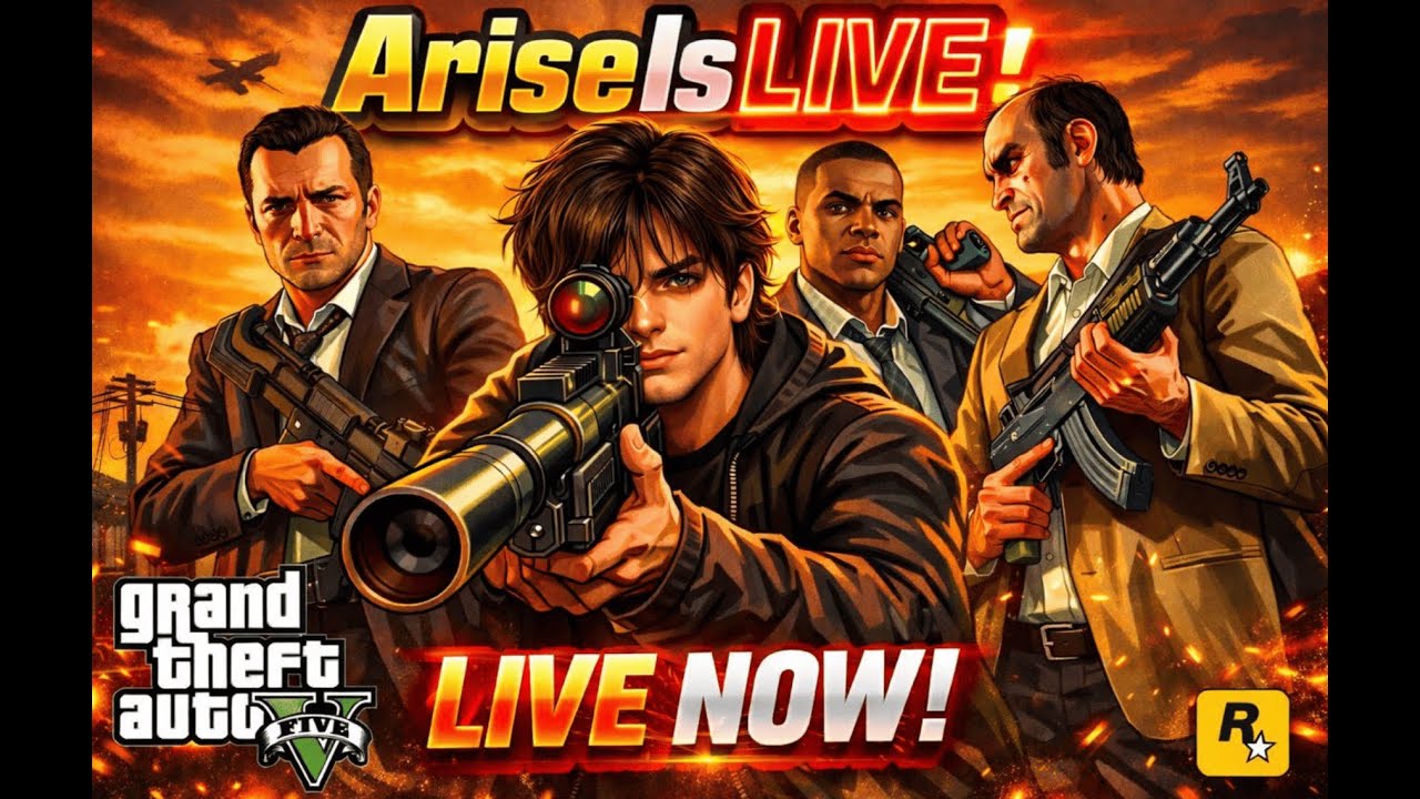 GTA 5 LIVE 🔴 Insane Heists & Non-Stop Chaos | AriseIsLive