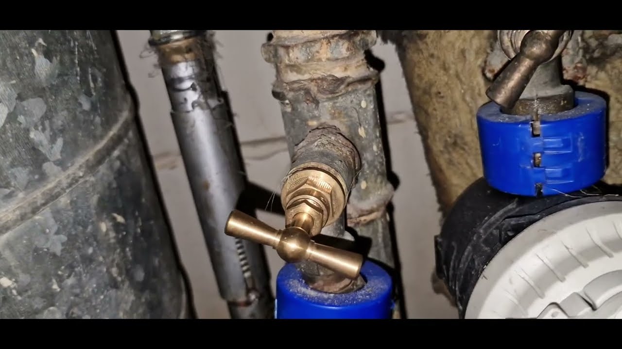 Coupure d'eau, remplacement de tête de robinet d'arrêt. Remise en eau #plomberie #sanitaire 