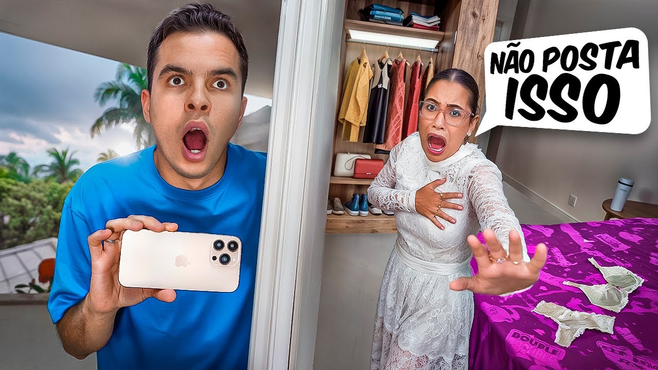 FLAGREI A MINHA NAMORADA COM O VESTIDO DE NOIVA E ME ARREPENDI MUITO! - FIM DO CASAMENTO?