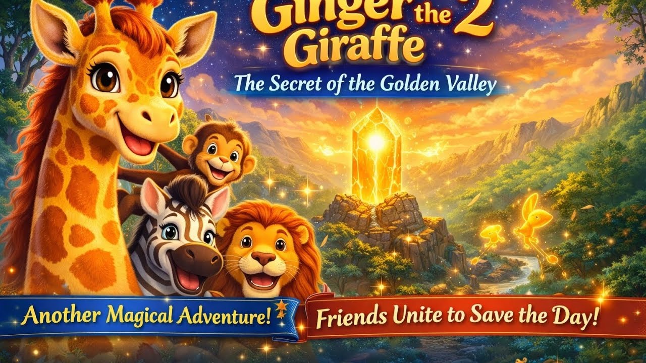 Ginger returns to save the magical Golden Valley with her brave friends! 🌟💛#GingerTheGiraffe#