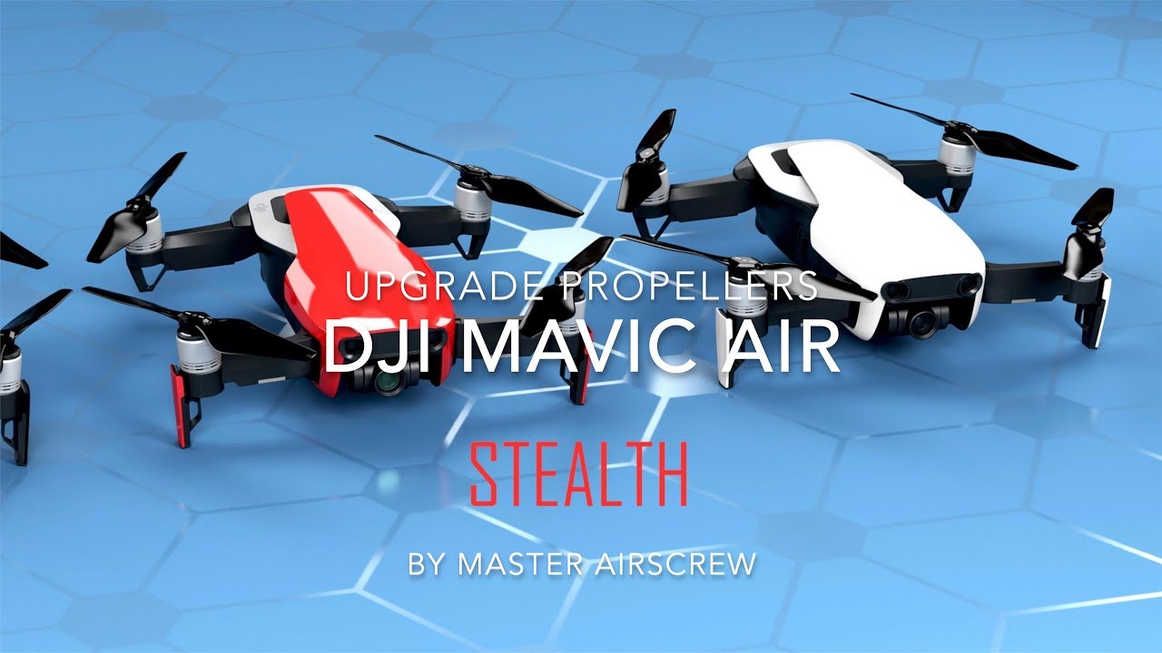 DJI Mavic Air STEALTH Propellers | Low-noise Upgrade Propellers by Master Airscrew