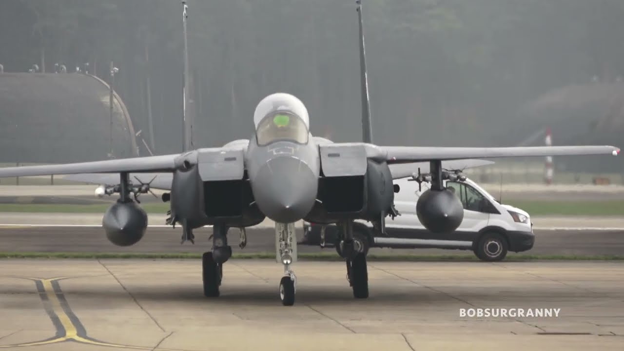 🇺🇸 The Problematic F-22 099 FF & MO F-15E Depart RAF Lakenheath for Middle East Epic Fury
