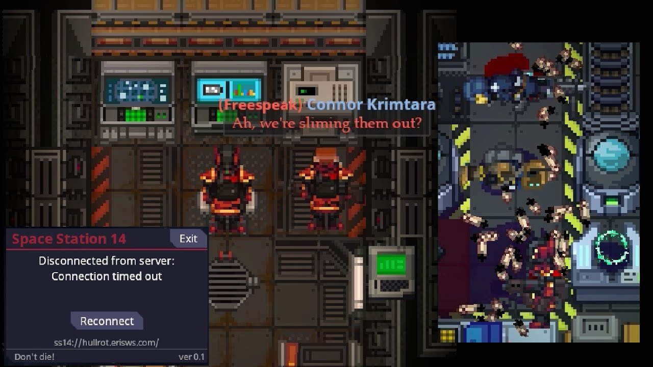 Underequipped Gleissian militia executed on the executioner, saved by the bell | SS14 HULLROT