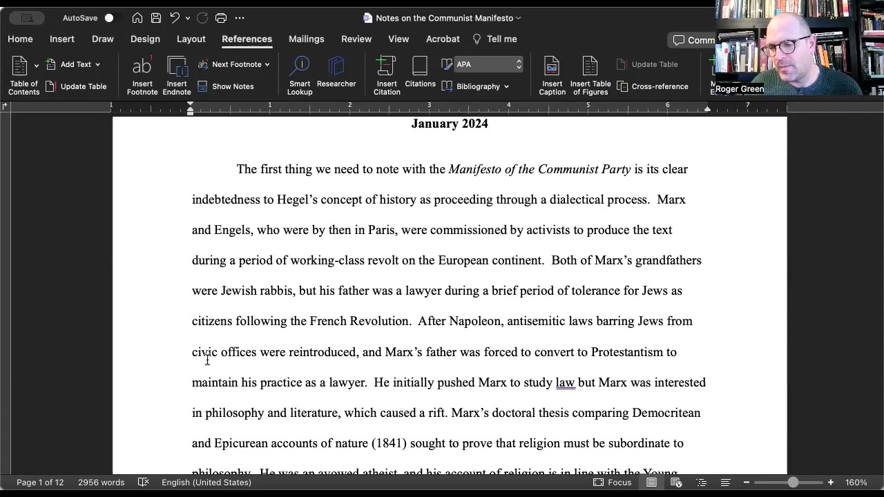 Lecture 3: The Communist Manifesto