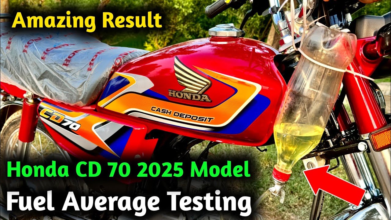 Honda CD 70 2025 Model Fuel Average Testing || New Bike Live Fuel Average testing