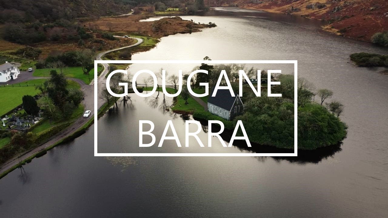 Green Christmas at Gougane Barra (Guagán Barra), Ireland - HD DJI mini 2 Drone Footage
