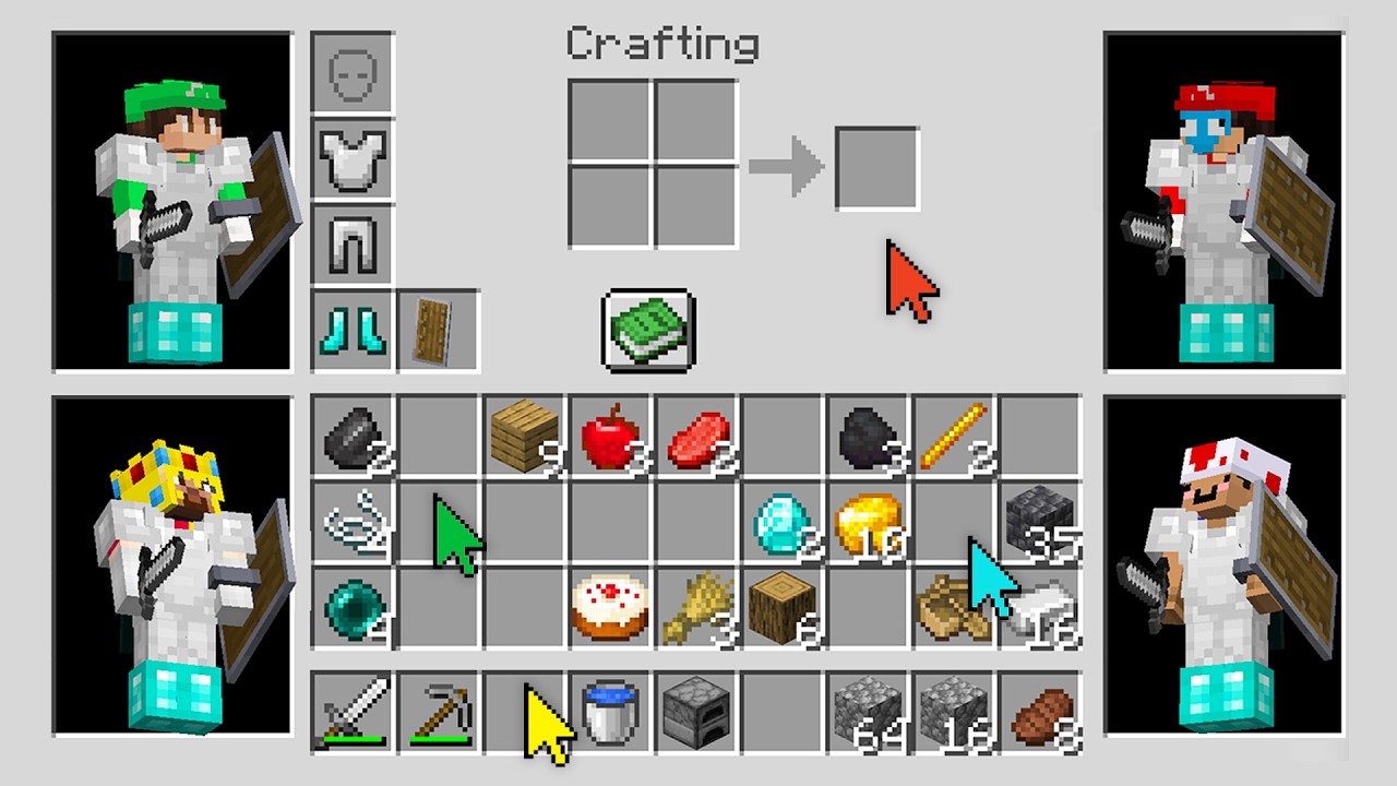 Minecraft, but our INVENTORY is SHARED...