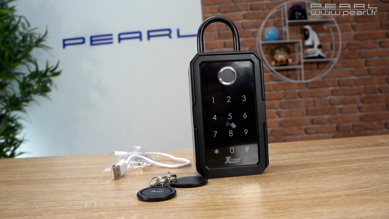 Comment installer un coffre de clé connecté (code, badge, empreinte & smartphone) XCASE [PEARLTV.FR]